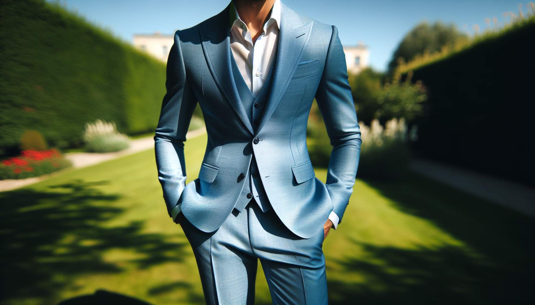 Porter un costume bleu ciel : astuces et secrets dévoilés